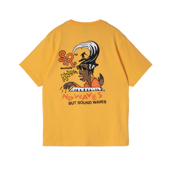 Sound Waves T-Shirt Old Gold